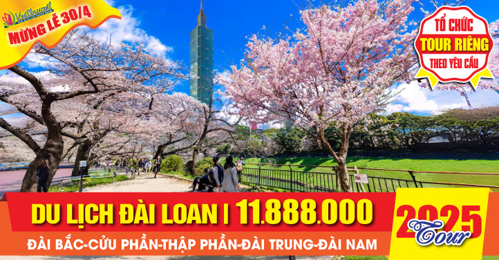 Tour Đài Loan lễ 30/4