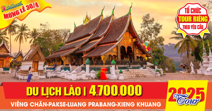 Tour Lào lễ 30/4
