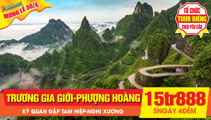Tour Du lịch Trung Quốc Lễ 30-4 | Phượng Hoàng Cổ Trấn  - Trương Gia Giới 5N4Đ bay thẳng