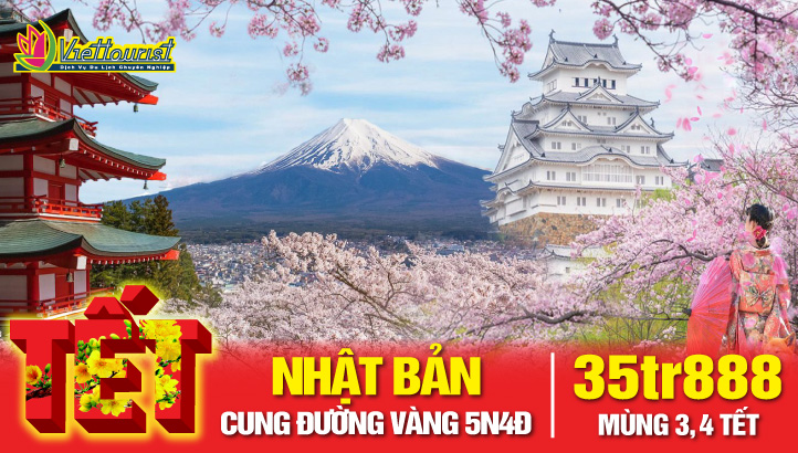 Du lịch Tết Nguyên Đán Nhật Bản Cung Đường Vàng 5N4Đ | TOKYO - NÚI PHÚ SỸ - NAGOYA - OSAKA