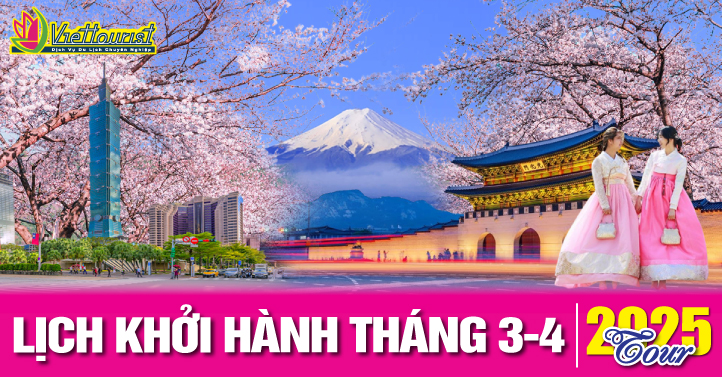Tour khởi hành tháng 3-4