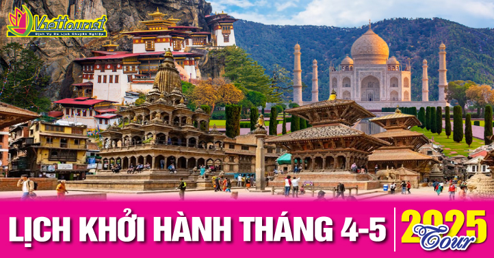 Tour khởi hành tháng 4-5