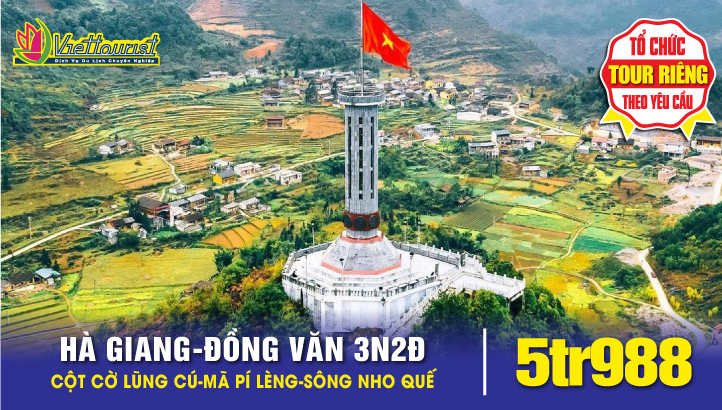 Tour du lịch Hà Giang Đồng Văn - Mèo Vạc - Hoa tam giác mạch giá rẻ 3n2đ trọn gói gồm vé máy bay từ HCM