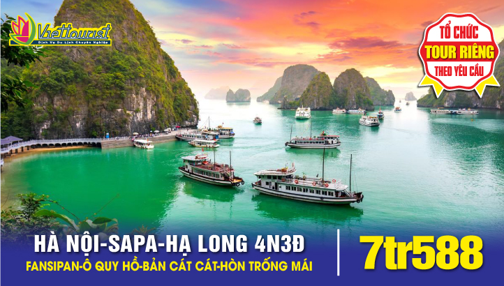Tour du lịch Hà Nội - Sapa - Hạ Long 4N3Đ