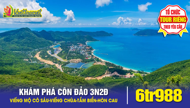 Tour du lịch TÂM LINH CÔN ĐẢO - HÒN CAU | 3 NGÀY 2 ĐÊM