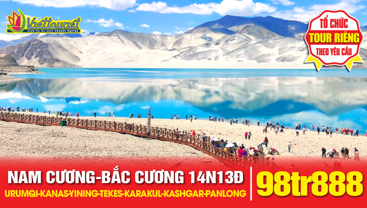 Tour du lịch Nam Bắc Tân Cương 14N13Đ | Urumqi - Vịnh Ngũ Sắc - Kanas - Làng Hoà Mộc - Bố nhĩ Tân - Khắc Lạp Mã Y - Yining - Tekes - Karajun - Kashgar - Hồ KARAKUL - Đường PANLONG 600 khúc cua - Sông băng OYTAK.