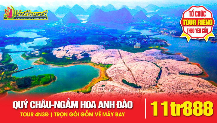 Tour du lịch Quý Châu ngắm Hoa Anh Đào 4N3Đ