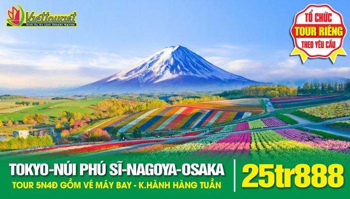 Du lịch Hè Nhật Bản Cung Đường Vàng 5N4Đ | TOKYO - NÚI PHÚ SỸ - NAGOYA - OSAKA